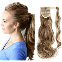17&quot-(43cm) Coleta Postiza Pelo Natural de Pelo Sintético Extensiones de Cabello Natural Clip Cola Ponytail Hair Extension…